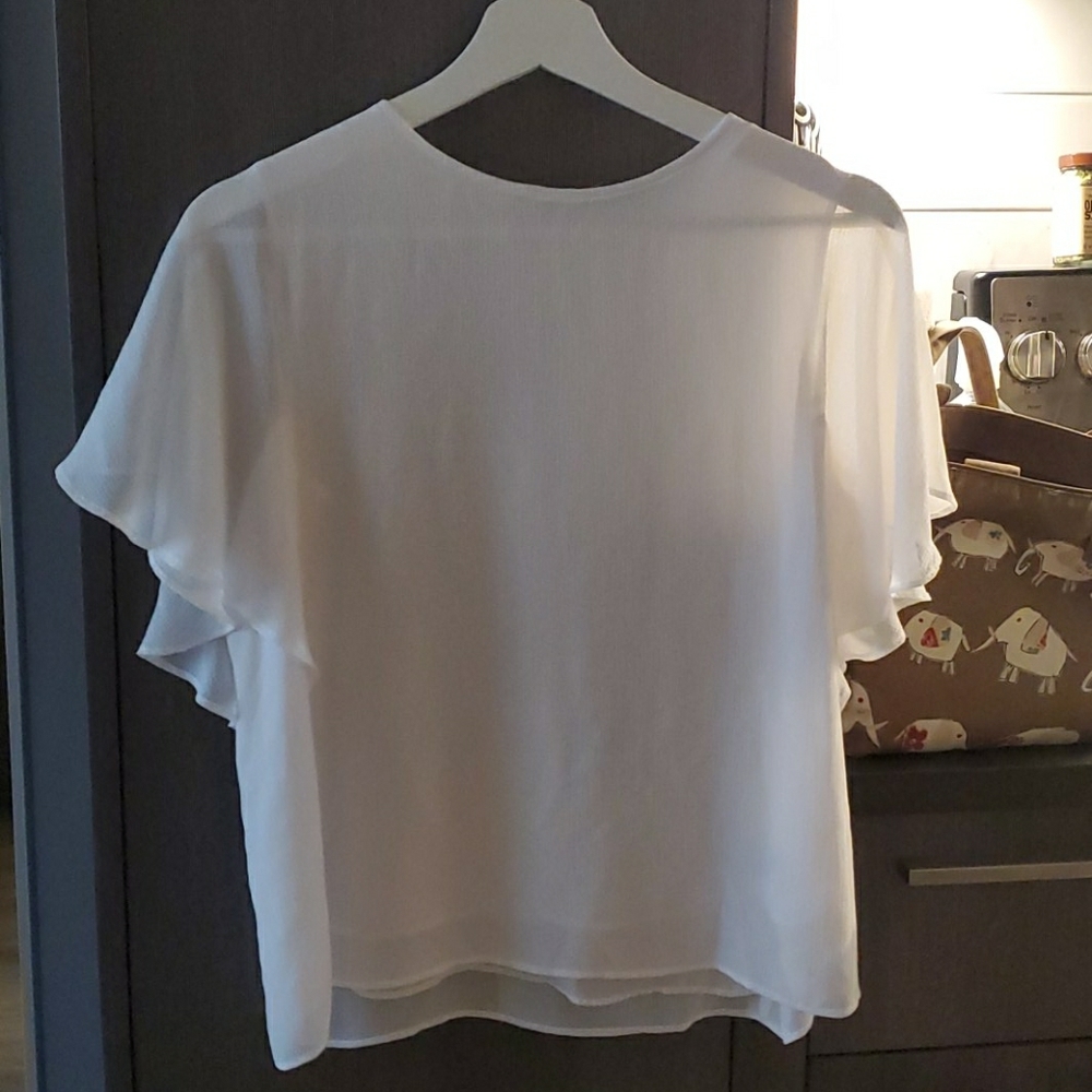 White Chiffon Top
